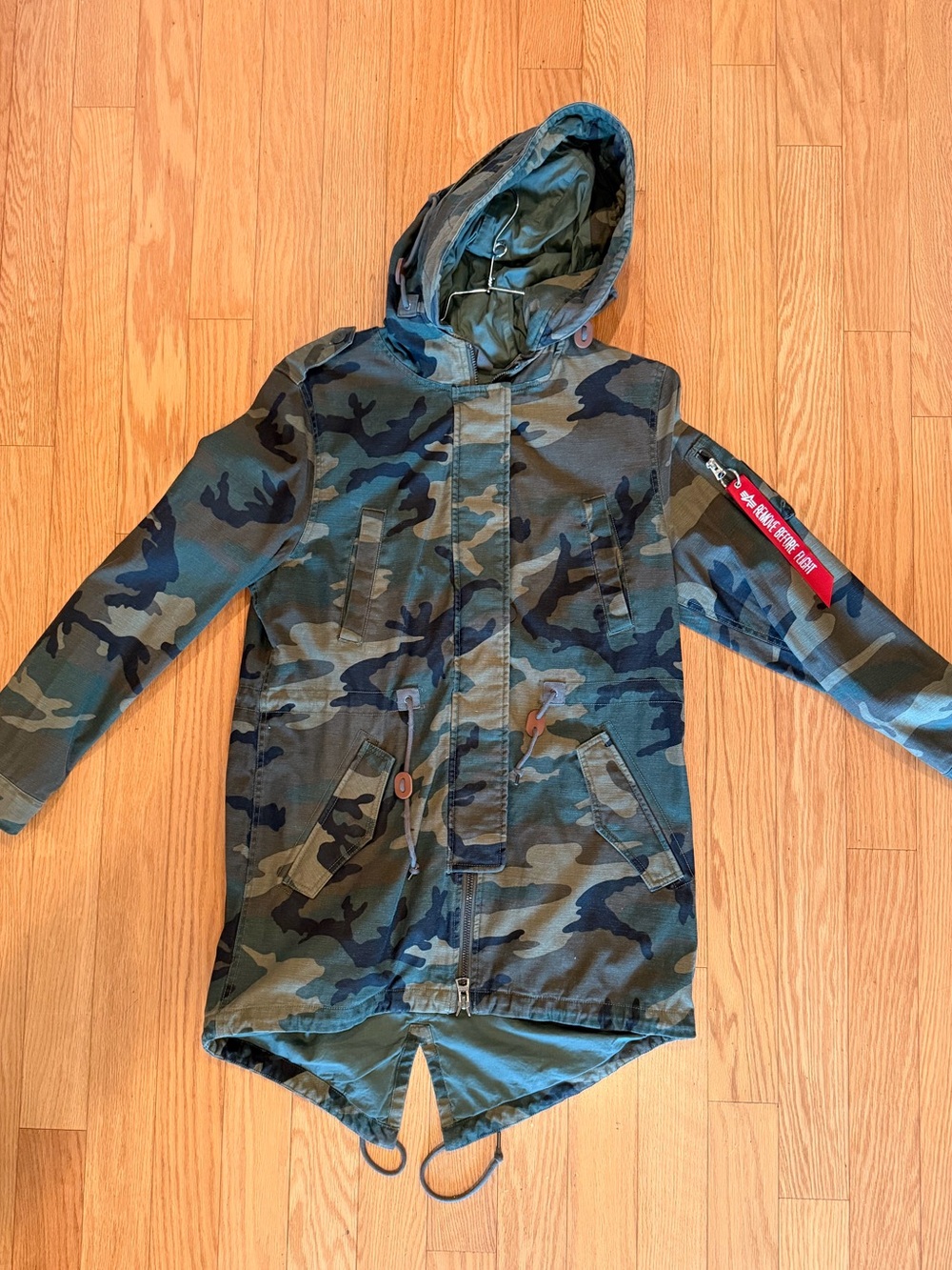 Alpha Industries Jacket with Black Label and Red Tag